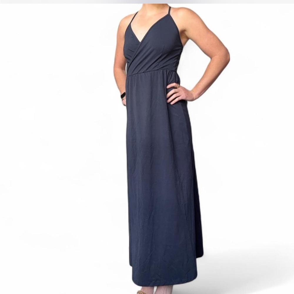 Elegant Navy Blue Maxi Dress